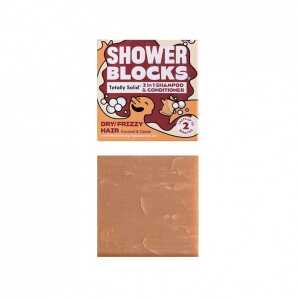Shower Blocks 2in1 Shampoo & Spülung – Kokosnuss & Kakao für Trockenes/krauses Haar