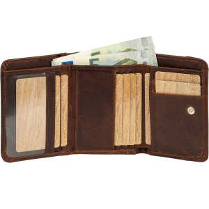 Simaru Damen Geldbörse aus Leder mit RFID-Schutz,allergikerfreundliches Portemonnaie