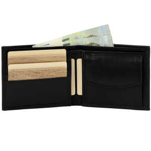 Simaru Geldbeutel aus Leder , Portemonnaie mit RFID-Schutz, Geldbörse