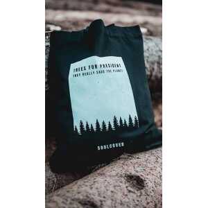 Soulcover Schwarze Shopper Tasche aus robust recycelt Materialien “DONALD EICHE”