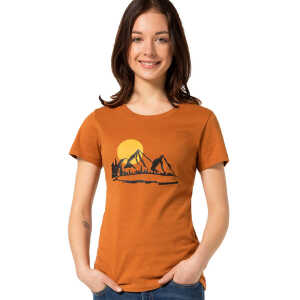 Spangeltangel T-Shirt “Bergluft”, Berge, Siebdruck, für Frauen, Berglandschaft, bedruckt, Biobaumwolle