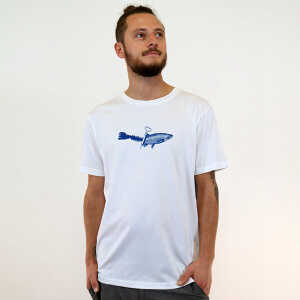 Spangeltangel T-Shirt, “Dosenfisch”, Männershirt, Siebdruck, Fischmotiv