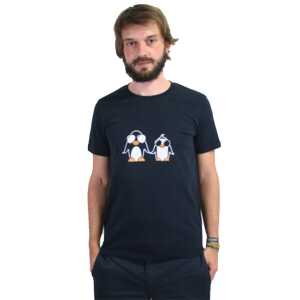 Spangeltangel T-Shirt “Pinguin”, Bio-Baumwolle, bedruckt, Herren, Männer, Kurzarm, Siebdruck