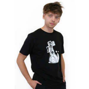 Spangeltangel T-Shirt “Soundschnecke”, Herren, Bio-Baumwolle, Siebdruck, Musik