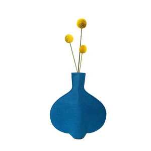 SuperWaste Blumenvase – Recycelte PET Flaschen-Vase-Hülle rund Fairtrade Upcycling