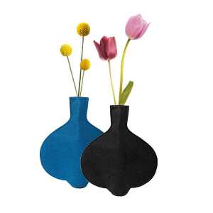 SuperWaste Blumenvase – Recycelte PET Flaschen-Vase-Hülle rund Fairtrade Upcycling