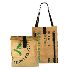SuperWaste Tea-Backpack – Shopper – Rucksack- upcycling – Fairtrade