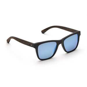TAKE A SHOT Holz Sonnenbrille Eckig für Herren im sportlichen Design mit UV Schutz
