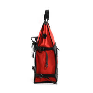 THOLLBECK 3 in1 Transport Fahrradtasche Alleskönner für Gepäckträger mit Shopper und Regenschutz