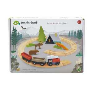 Tender Leaf Toys Eisenbahn – Starter Set für die Kleinen ab 3 Jahre zum Schieben.