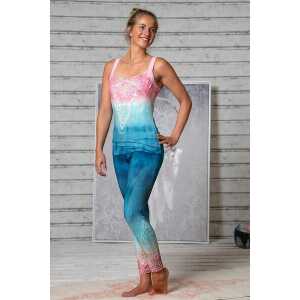 The Spirit of OM Yoga-Leggings indigo/peach