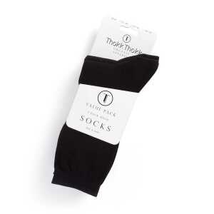 ThokkThokk High Rise Socken 3er-Pack, schwarz