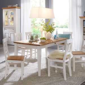 Tisch “Molina” – Farbe: braun – Holzart: Massivholz