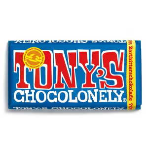 Tony’s Chocolonely Zartbitter-Schokolade – 70% kakao – 180 Gramm