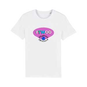 Unisex T-Shirt aus Bio-Baumwolle| Große Grafik YTWOO-Logo