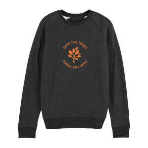 University of Soul Herren Sweatshirt aus Bio-Baumwolle “Save the Trees”