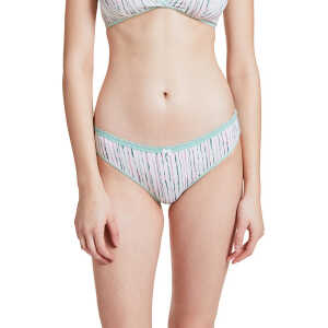 VATTER Bikini Slip “Steady Suzie” Mint Stripes
