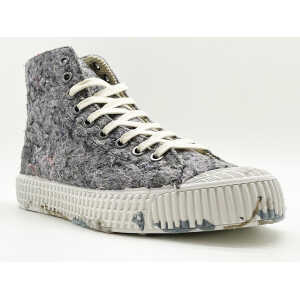 Veganer Sneaker “nat-2 Mover” grey aus recycelten Fashion Textilien, Cord, Kork und Zuckerrohr MEN