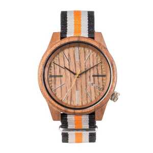 WEWOOD Holz-Armbanduhr TORPEDO NUT ORANGE | 100% hautverträglich