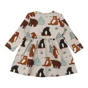 Walkiddy Baby Bears – Baumwolle (Bio) – beige – Langarm Kleid