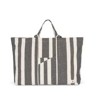 YTWOO Nachhaltige Beuteltasche mit Streifenmuster aus recycelten Materialien | Shopping Bag | Strandtasche