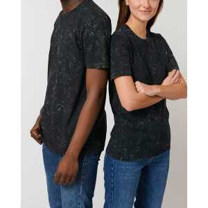 YTWOO Unisex T-Shirt mit Spritzoptik aus 100% Bio Baumwolle