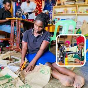 Yimuka Handgenähte Handtasche aus Rindentuch von Frauen aus Uganda