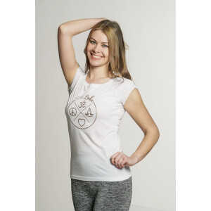 Yoga Shirt kurzarm – Bio-Baumwolle & Bambusviskose- “YogiLiebe”