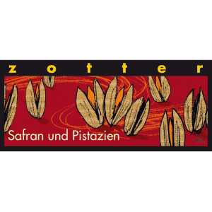 Zotter Bio-Schokolade “Safran und Pistazien” 70 g