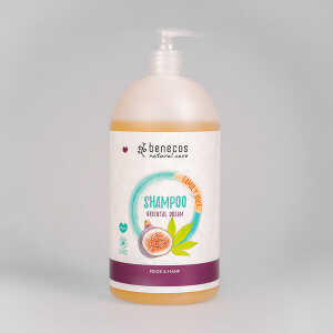 benecos Naturkosmetik – Shampoo – Family Size 950 ml – Feige & Hanf