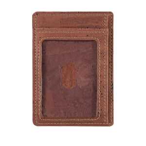 corkor Karten-Portemonnaie aus Kork mit Sichtfenster