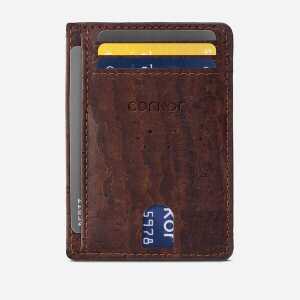 corkor Karten-Portemonnaie aus Kork mit Sichtfenster – RFID Safe