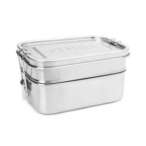 eTHikǝ Stainless steel lunch box Double Layer (double stick)