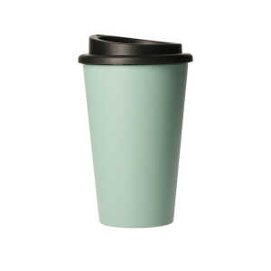 elasto Kaffeebecher to go – doppelwandig 350ml aus 100% recyclebarem Bio-Kunststoff