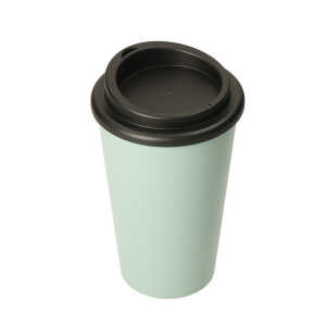 elasto Kaffeebecher to go – doppelwandig 350ml aus 100% recyclebarem Bio-Kunststoff