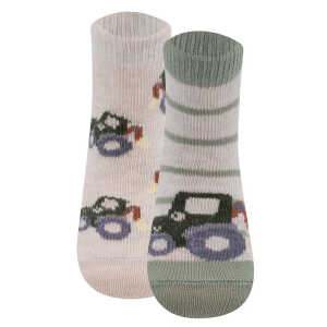 ewers Baby und Kinder Doppelpack Socken Trecker Bio-Baumwoll