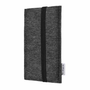 flat.design Handyhülle COIMBRA mit Anker für Samsung Galaxy A-Serie – VEGAN – Filz Schutz Tasche