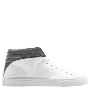 hoher Sneaker aus Leder “nat-2 Sleek white reflective” in weiß
