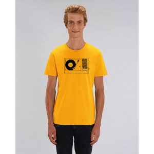 ilovemixtapes Biofaires Plattenspieler Unisex T-Shirt Gelb aus Bio-Baumwolle