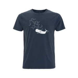 ilovemixtapes Biofaires whale vs. ships Unisex T-Shirt aus Bio-Baumwolle