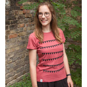 päfjes Wimpel – fair gehandeltes Frauen T-Shirt – aus Baumwolle Bio – Slub