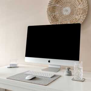 smukbird Schreibtischunterlage “Tastatur & Mouse | klein” Filz und Kork
