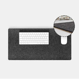 smukbird Schreibtischunterlage “Tastatur & Mouse | quer” Filz und Kork
