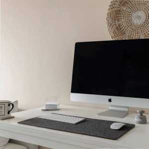 smukbird Schreibtischunterlage “Tastatur & Mouse | quer” Filz und Kork