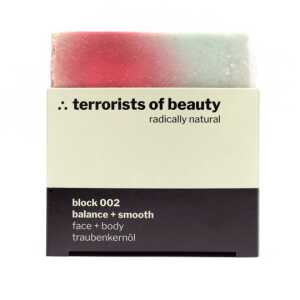 terrorists of beauty Seife block 002 ∴ balance + smooth, body + face