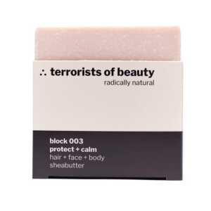 terrorists of beauty Seife block 003 ∴ protect + calm, hair + face + body