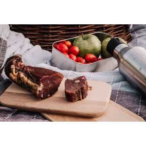 tindobo Lunchbox Premium “Waldpicknick” | Edelstahl | Buchenholz