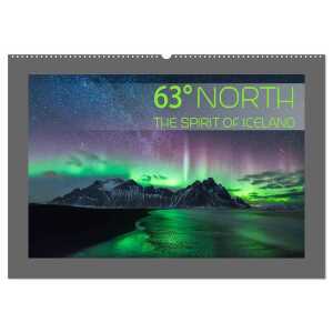 63° North – The spirit of Iceland (Wandkalender 2024 DIN A2 quer), CALVENDO Monatskalender