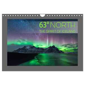 63° North – The spirit of Iceland (Wandkalender 2024 DIN A4 quer), CALVENDO Monatskalender
