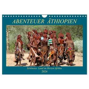 Abenteuer Äthiopien (Wandkalender 2024 DIN A4 quer), CALVENDO Monatskalender
